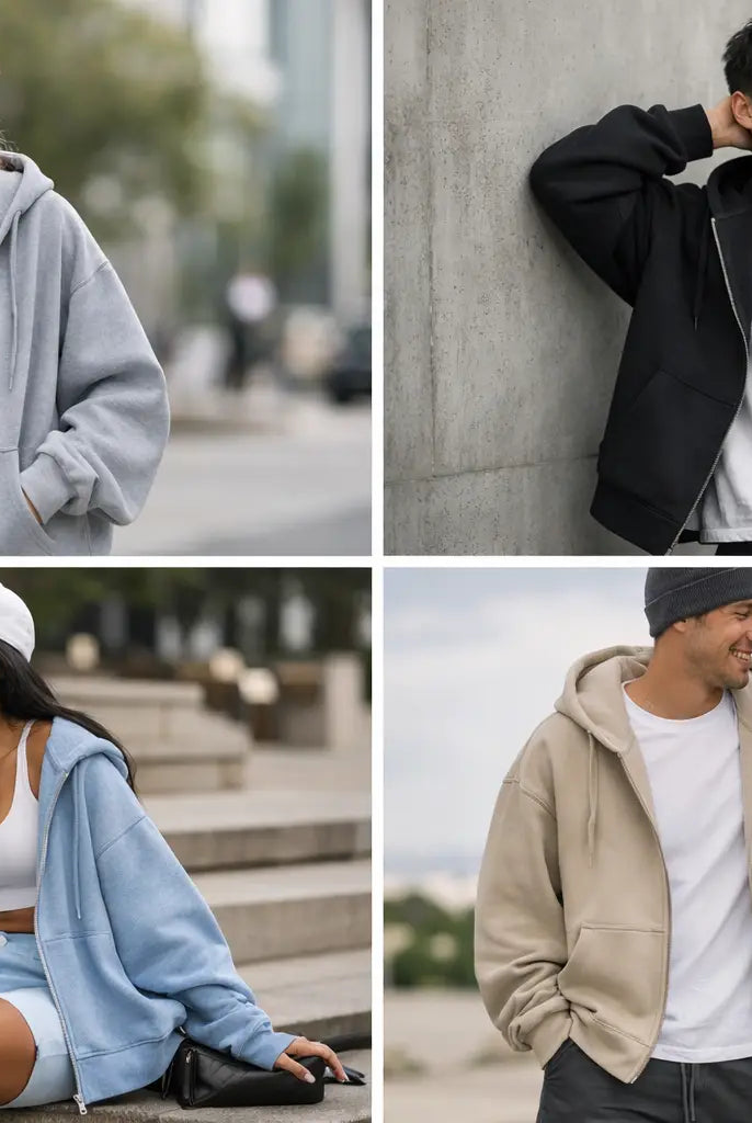 9 Oversized Zip Hoodie Outfits to Copy