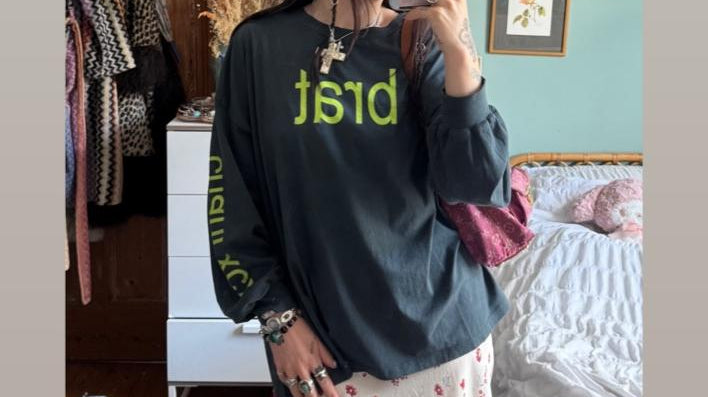 Sarah Louise Thomas in our Daydreamer BRAT Tee