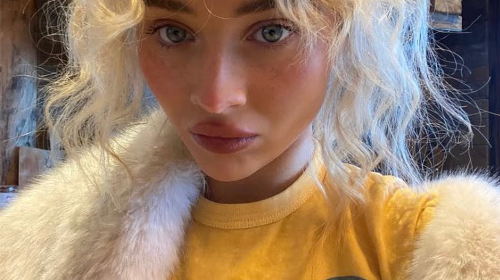 Junk Food Strawberry Fields The Beatles T-Shirt as seen on Sabrina Carpenter