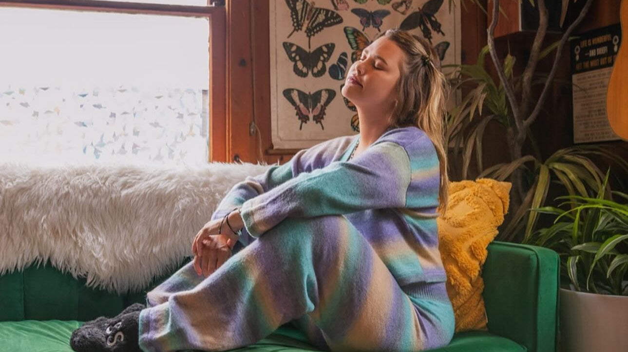 Nicole Kay Clark chills in Beach Riot Loungewear