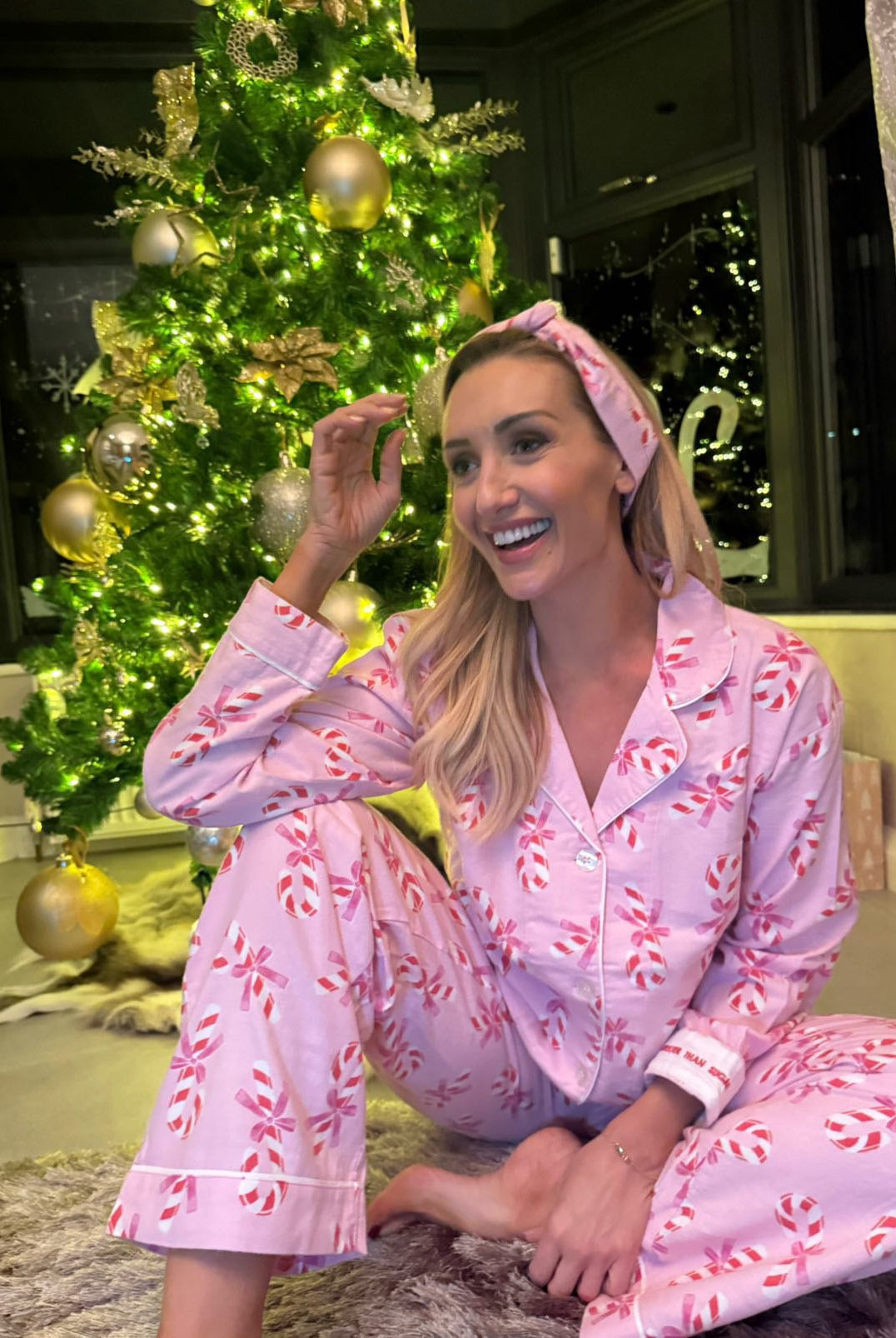 Catherine Tyldesley spotted in PJ Salvage - Spoiled Brat