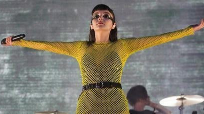 Lauren Mayberry CHVRCHES Wears our New Girl Order Maxi Dress - Spoiled Brat