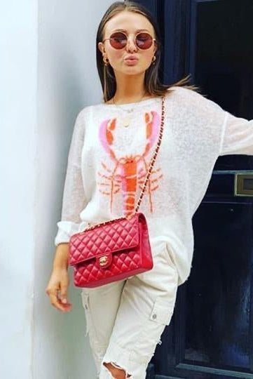 MIC Star Mimu Bouchard wears Wildfox Lobster Jumper - Spoiled Brat