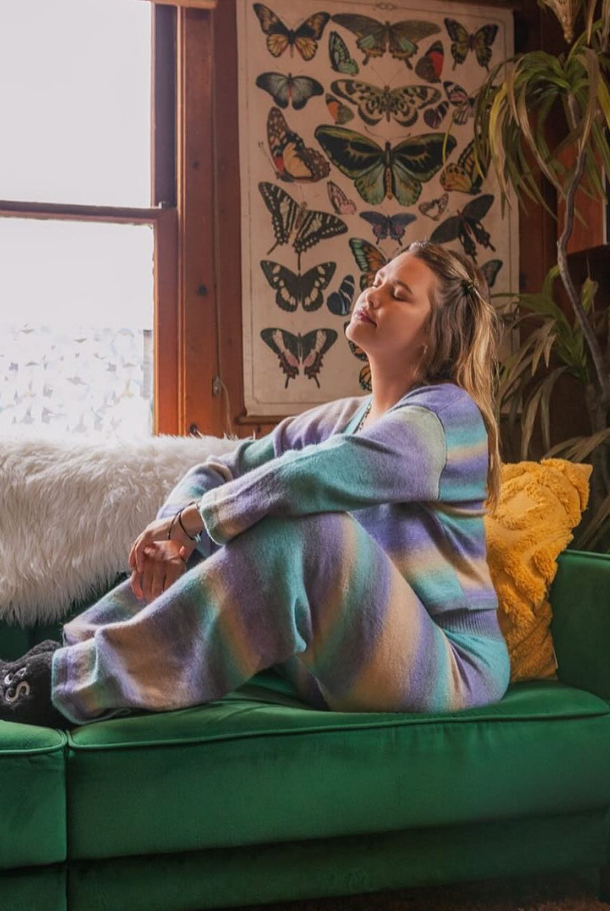 Nicole Kay Clark chills in Beach Riot Loungewear - Spoiled Brat