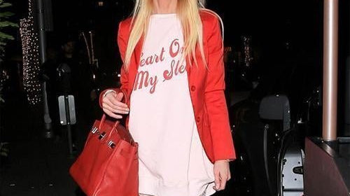 Tara Reid wears her Heart on her Sleeve with Wildfox - Spoiled Brat