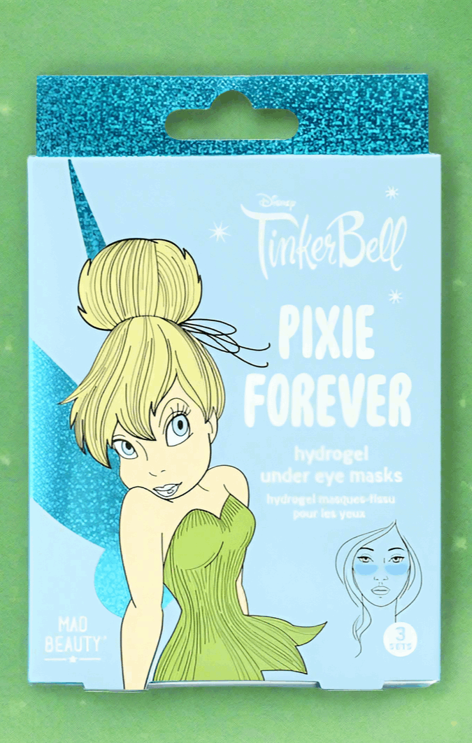 Disney TinkerBell Pixie Perfection Hydrogel Under Eye Patches Eye Pads by Mad Beauty as seen on celebrities