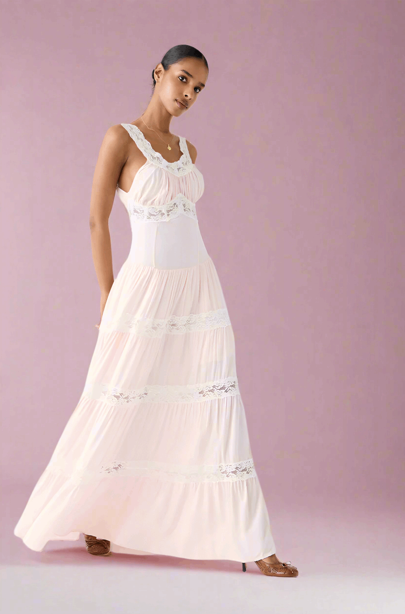 Frankies Bikinis Dakota Maxi Dress in Sweet Dreams Maxi Dress by Frankies Bikinis as seen on celebrities