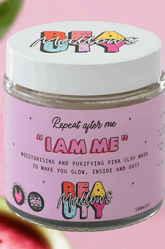 Mallows Beauty Watermelon Pink Clay Face Mask Beauty Kit by Mallows Beauty as seen on celebrities