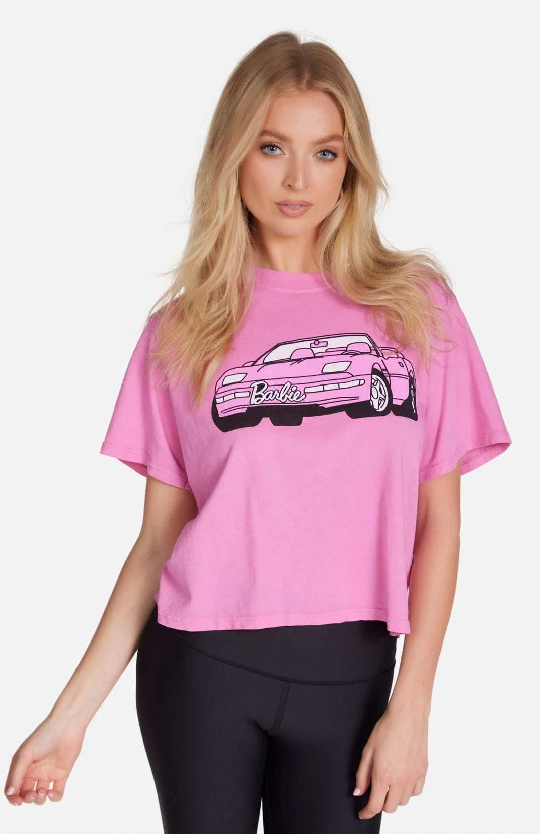 Lauren Moshi Rue Barbie Convertible Crop T-Shirt T-Shirt by Lauren Moshi as seen on celebrities