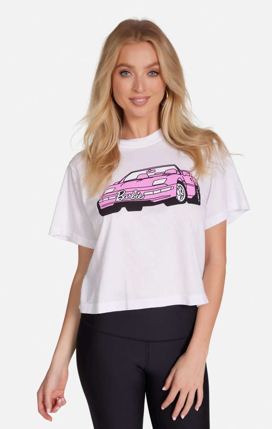Lauren Moshi Rue Barbie Convertible Crop T-Shirt T-Shirt by Lauren Moshi as seen on celebrities