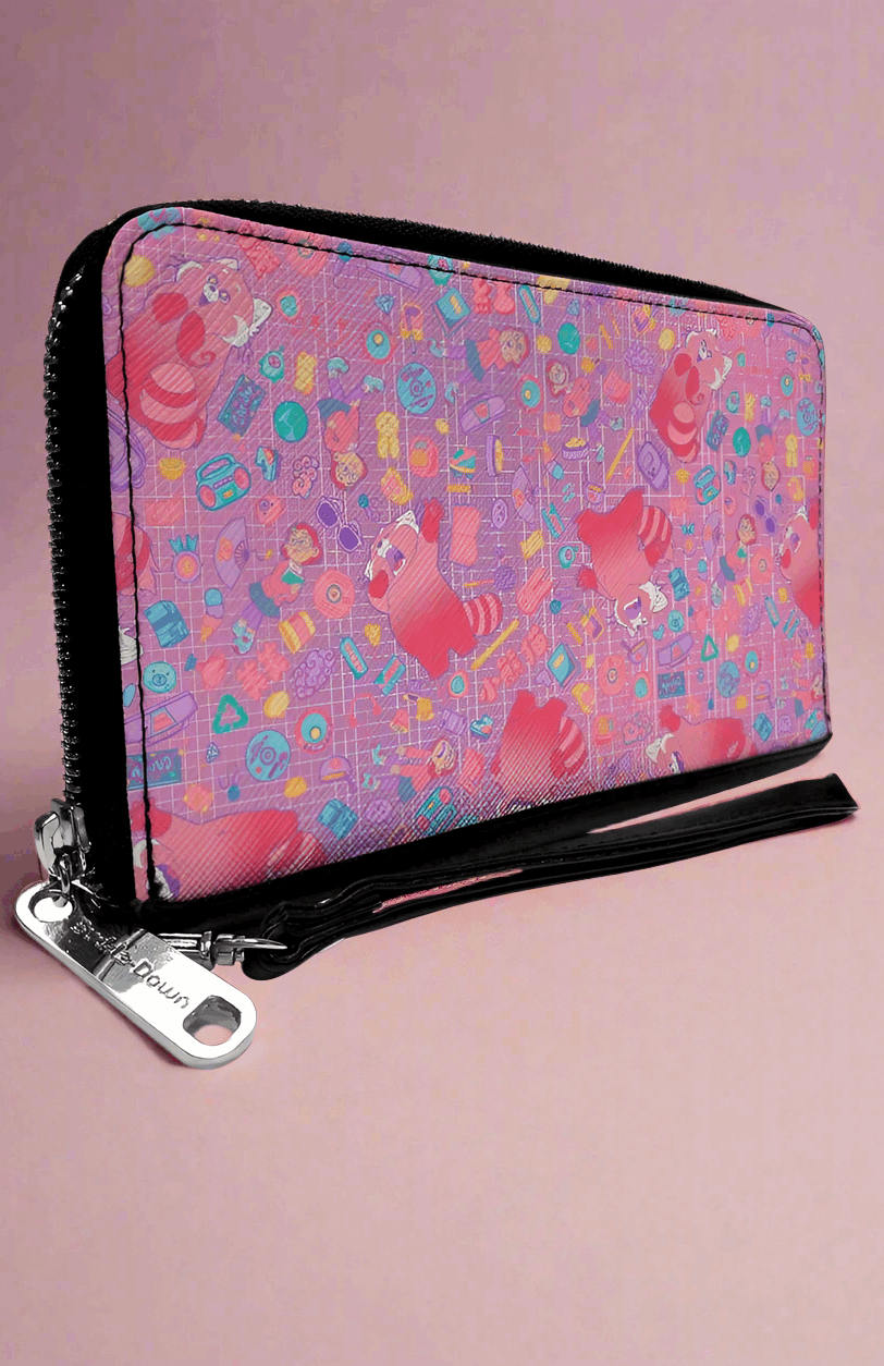 Buckle Down Disney Red Panda PU Zip Around Wallet Rectangle Wallet by Buckle Down Products as seen on celebrities
