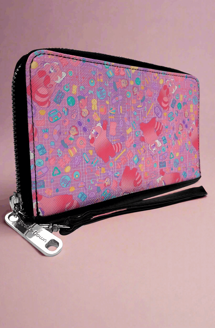 Buckle Down Disney Red Panda PU Zip Around Wallet Rectangle Wallet by Buckle Down Products as seen on celebrities