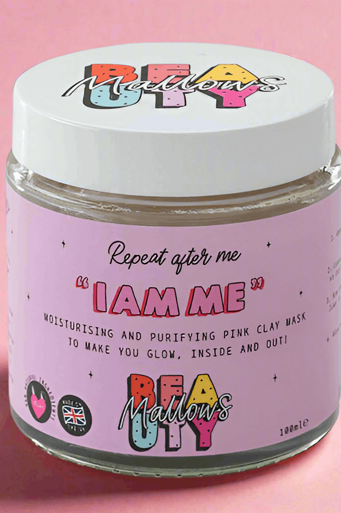 Mallows Beauty Hyaluronic Acid Pink Clay Face Mask Beauty Kit by Mallows Beauty as seen on celebrities