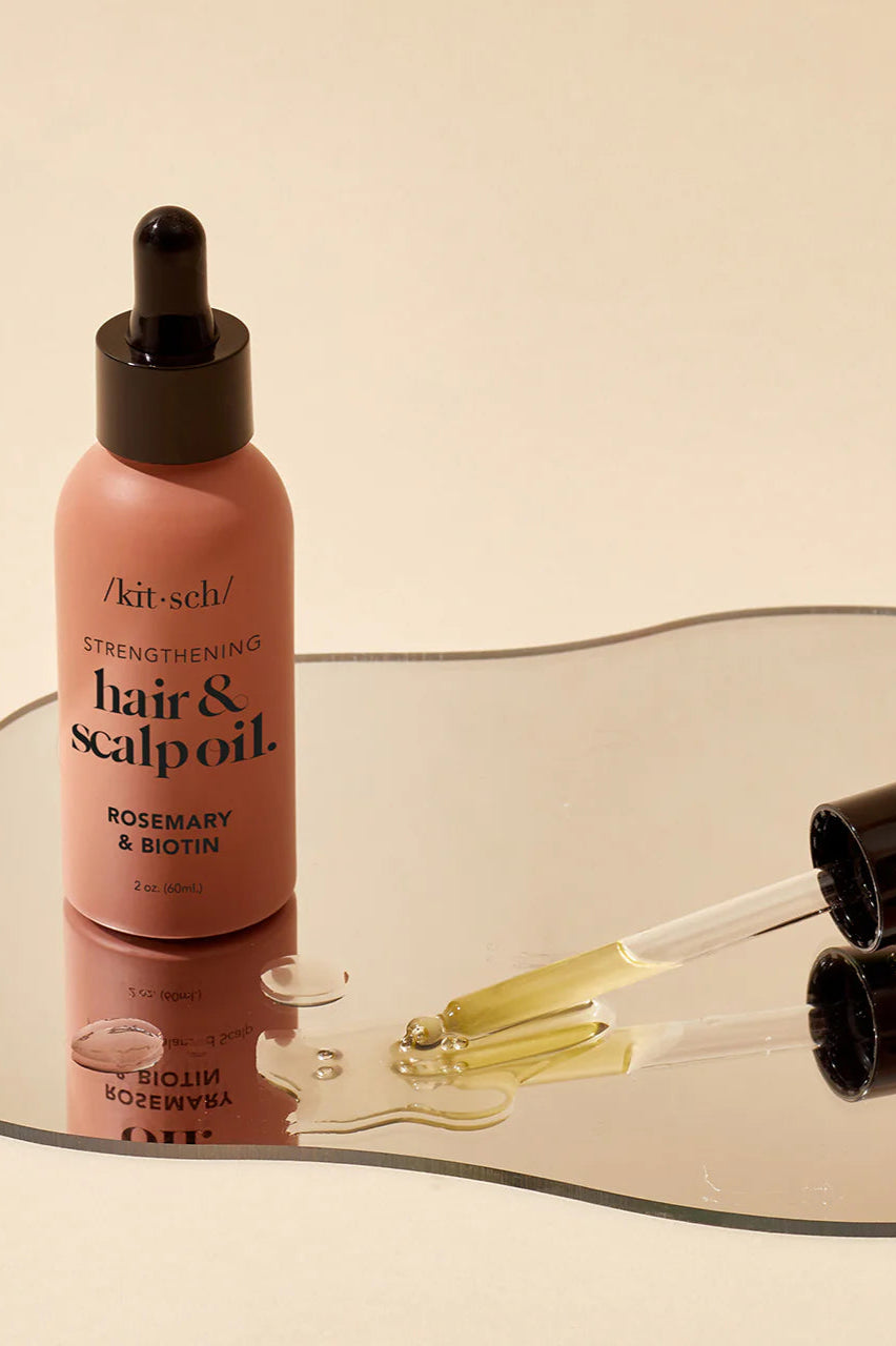 Kitsch Rosemary & Biotin Scalp & Hair Strengthening Oil Hair Conditioner by Kitsch as seen on celebrities