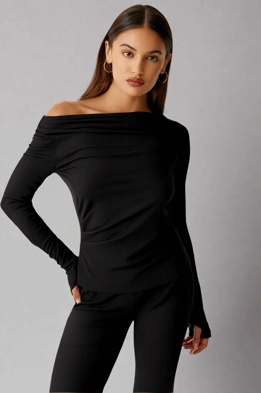 Frankies Bikinis Dahlia Long Sleeve T-Shirt Long Sleeved Top by Frankies Bikinis as seen on celebrities