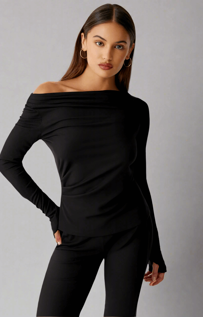 Frankies Bikinis Dahlia Long Sleeve T-Shirt Long Sleeved Top by Frankies Bikinis as seen on celebrities