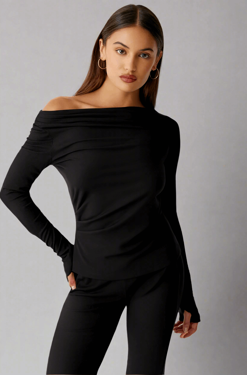 Frankies Bikinis Dahlia Long Sleeve T-Shirt Long Sleeved Top by Frankies Bikinis as seen on celebrities