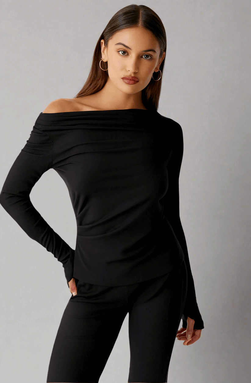 Frankies Bikinis Dahlia Long Sleeve T-Shirt Long Sleeved Top by Frankies Bikinis as seen on celebrities