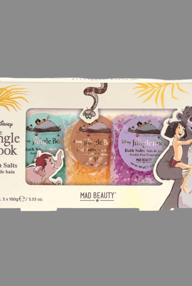 Disney The Jungle Book Bath Salt Trio Bubble Bath by Mad Beauty as seen on celebrities