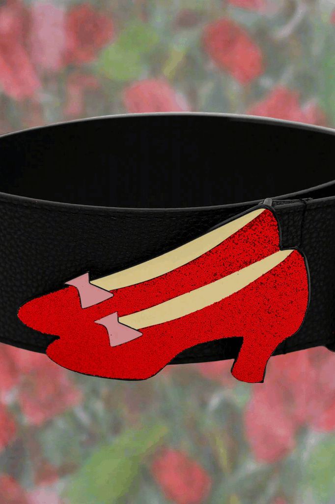Buckle Down Wizard Of Oz Ruby Slippers Enamel Belt Belt by Buckle Down Products as seen on celebrities