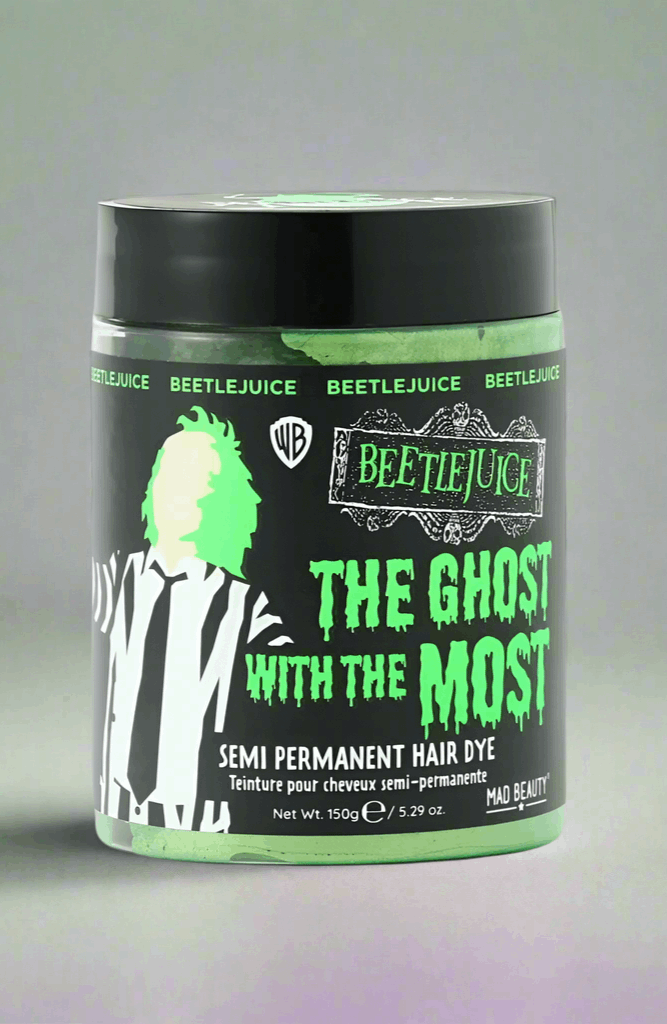 Beetlejuice Green Hair Colour Hair Dye by Mad Beauty as seen on celebrities