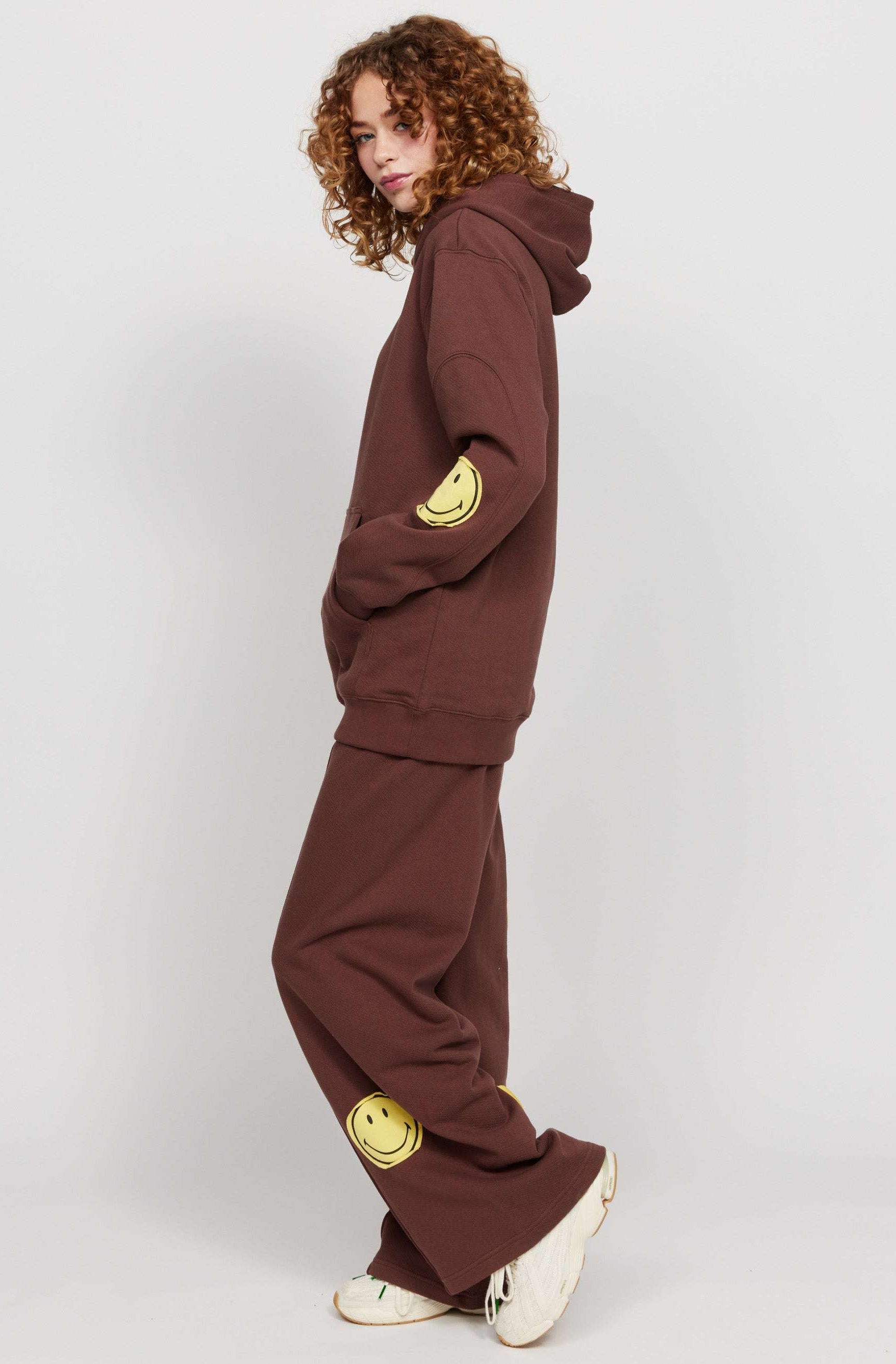 Samii Ryan Smiley® Oversized Hoodie Hooded Sweatshirt by Samii Ryan as seen on celebrities