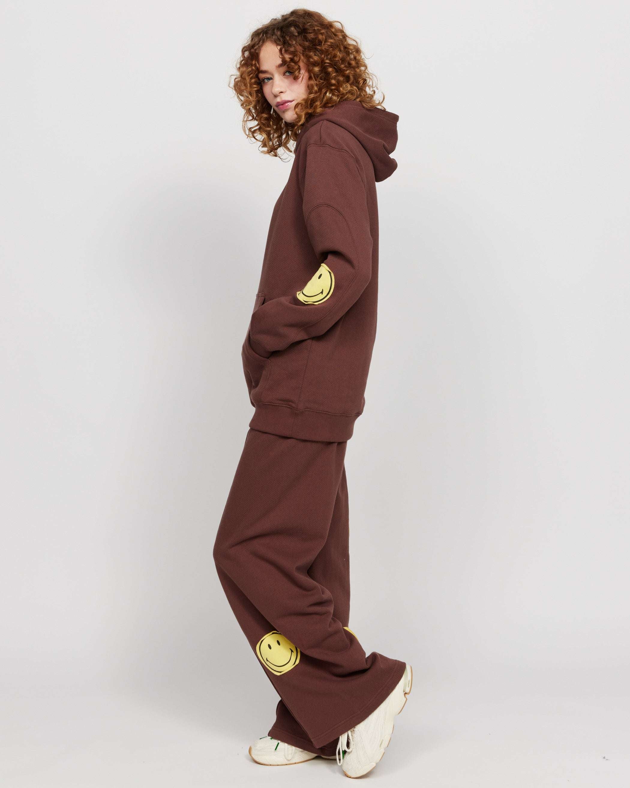 Samii Ryan Smiley® Oversized Hoodie Hooded Sweatshirt by Samii Ryan as seen on celebrities