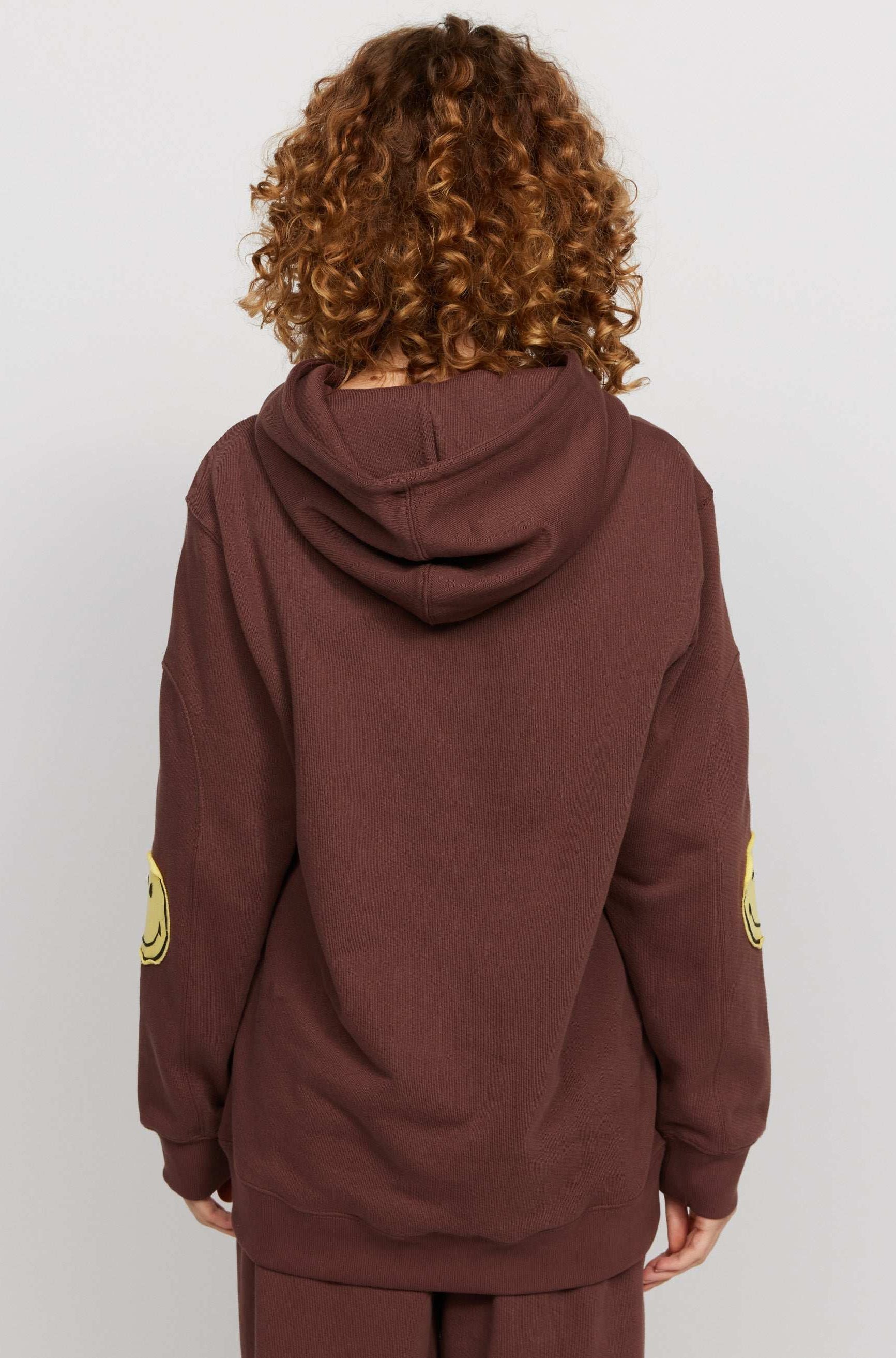Samii Ryan Smiley® Oversized Hoodie Hooded Sweatshirt by Samii Ryan as seen on celebrities