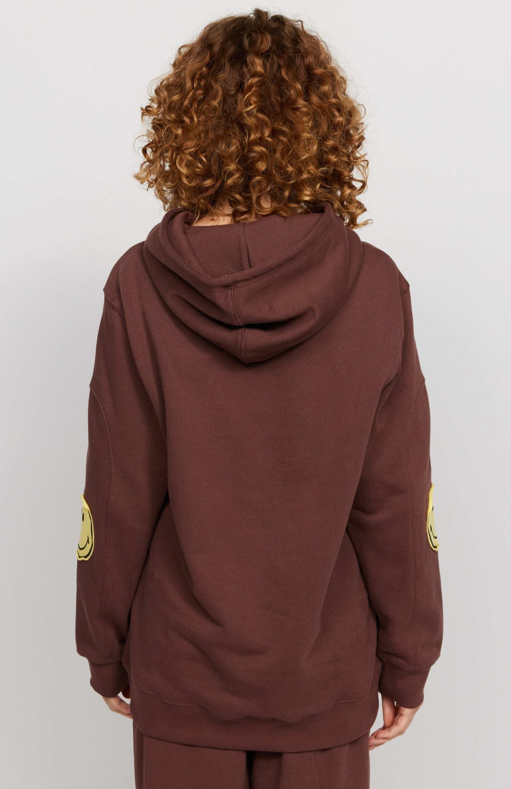 Samii Ryan Smiley® Oversized Hoodie Hooded Sweatshirt by Samii Ryan as seen on celebrities