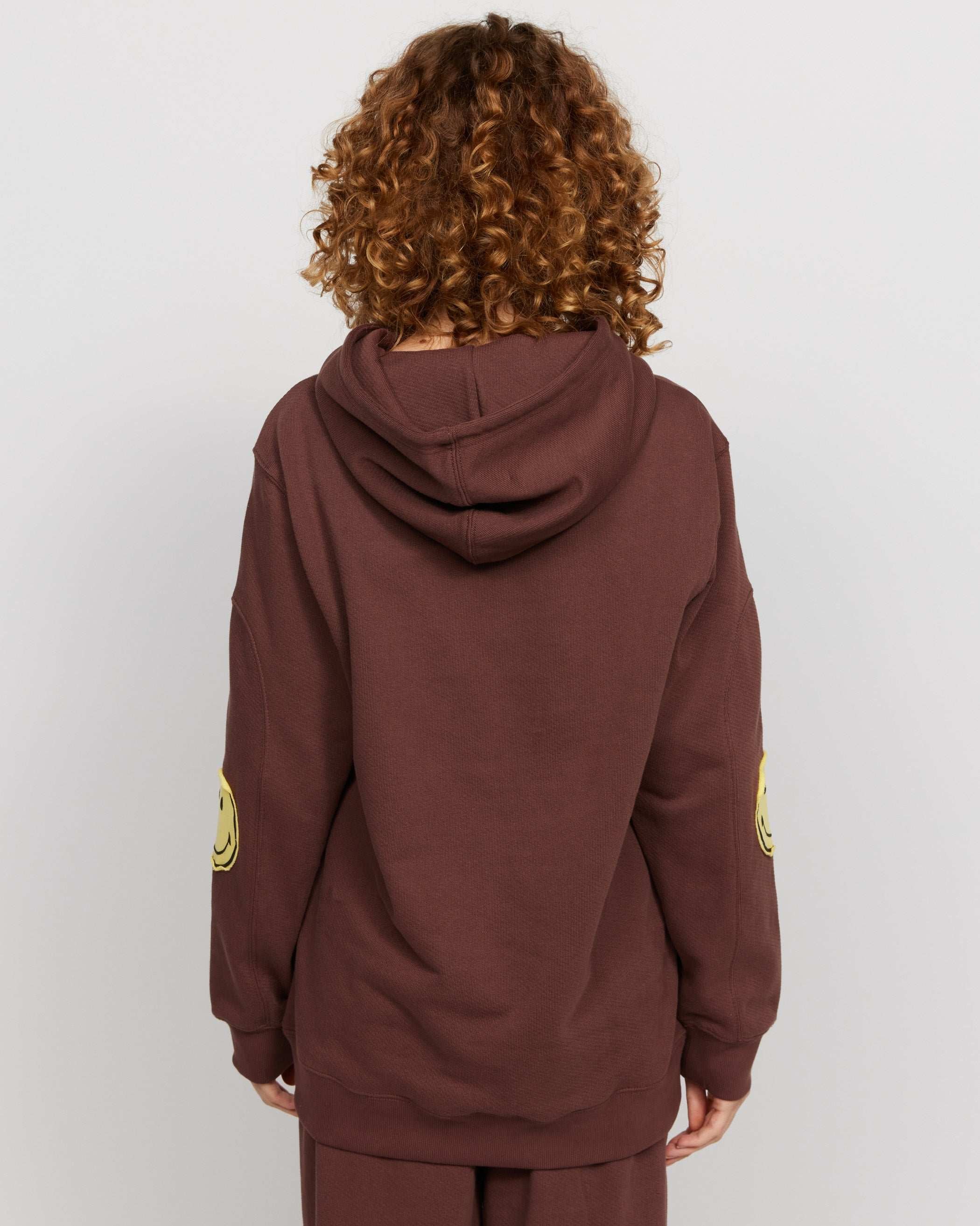 Samii Ryan Smiley® Oversized Hoodie Hooded Sweatshirt by Samii Ryan as seen on celebrities