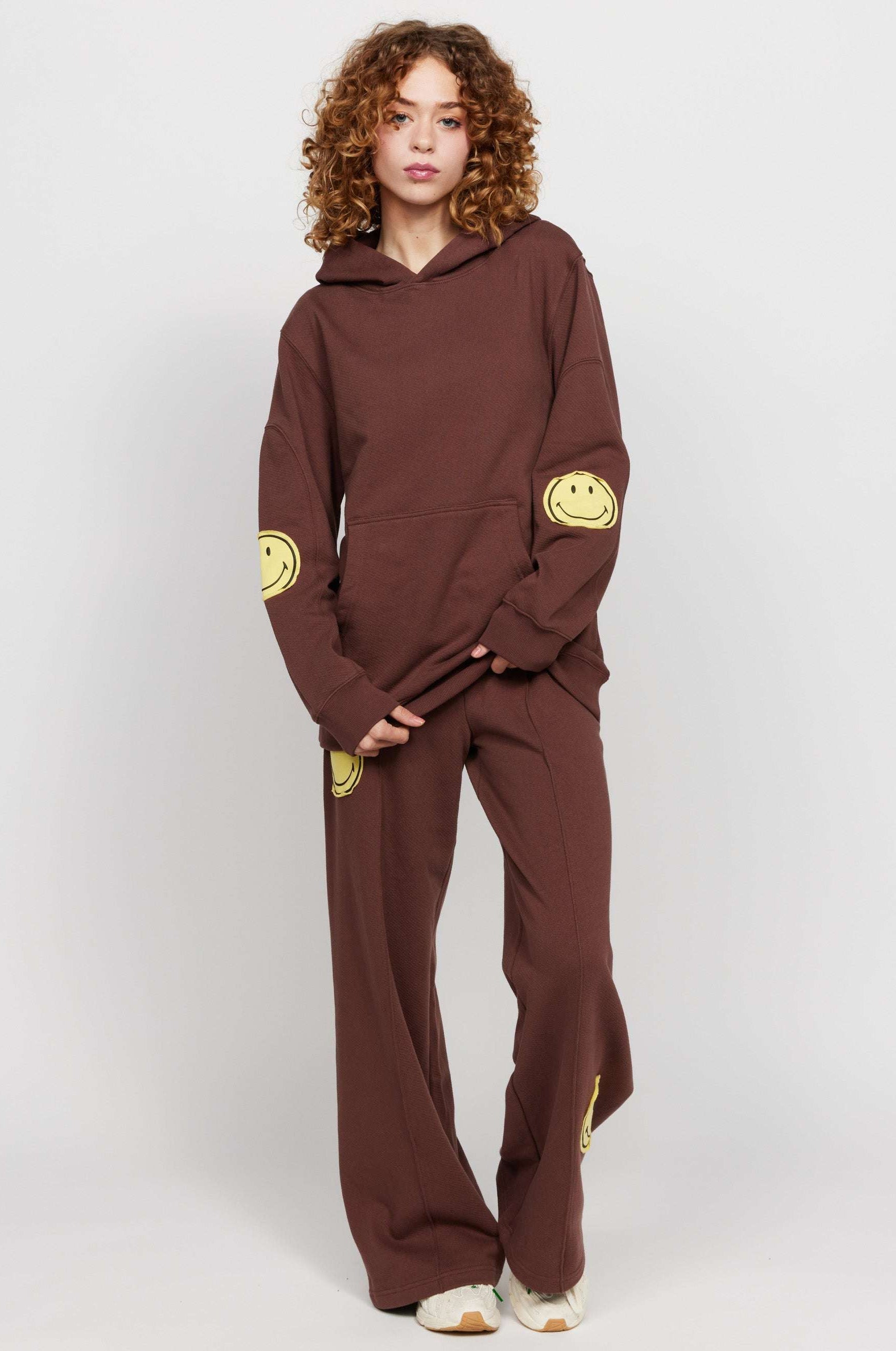 Samii Ryan Smiley® Oversized Hoodie Hooded Sweatshirt by Samii Ryan as seen on celebrities