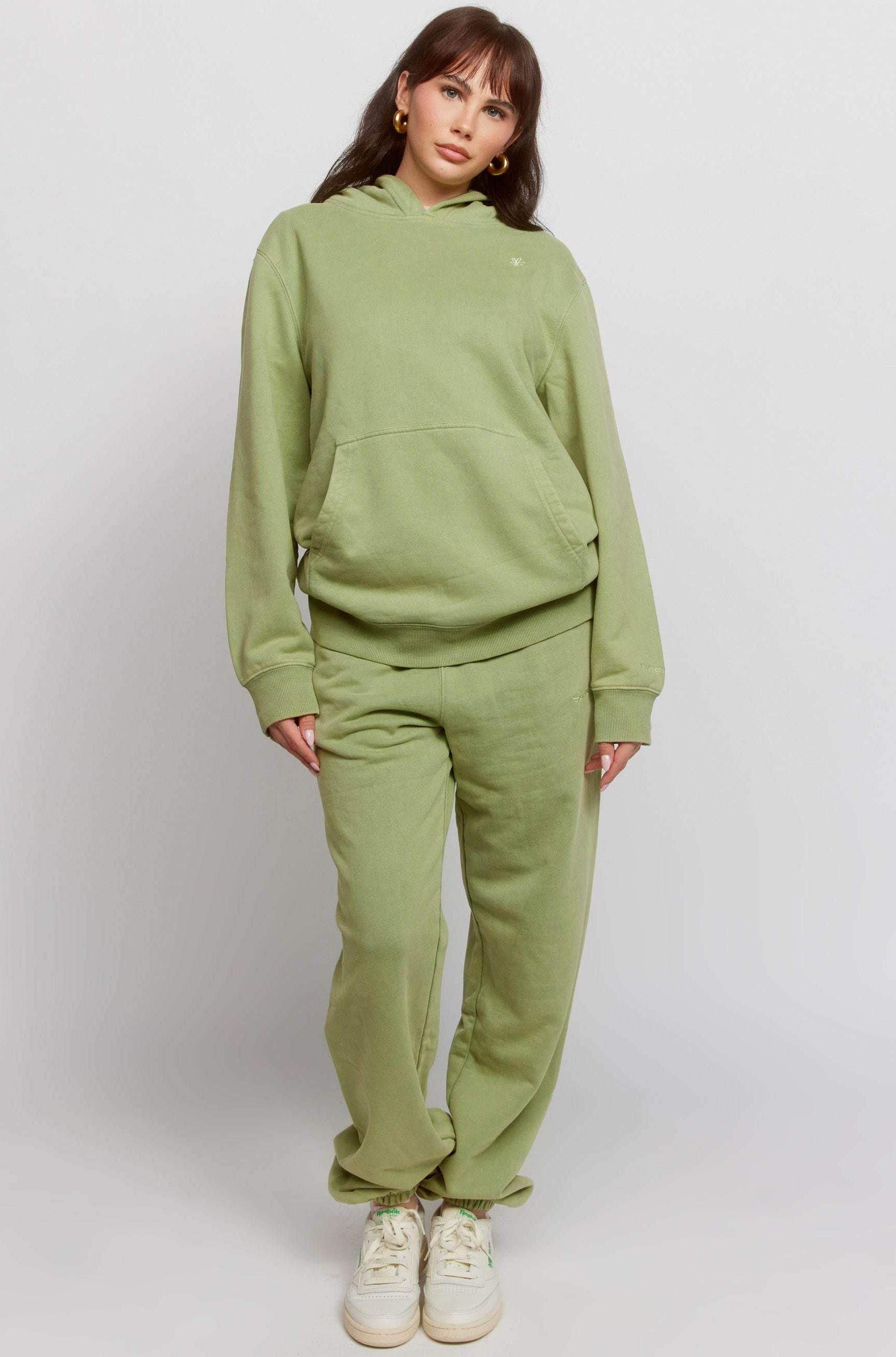 Samii Ryan Olive Hoodie Hooded Sweatshirt by Samii Ryan as seen on celebrities