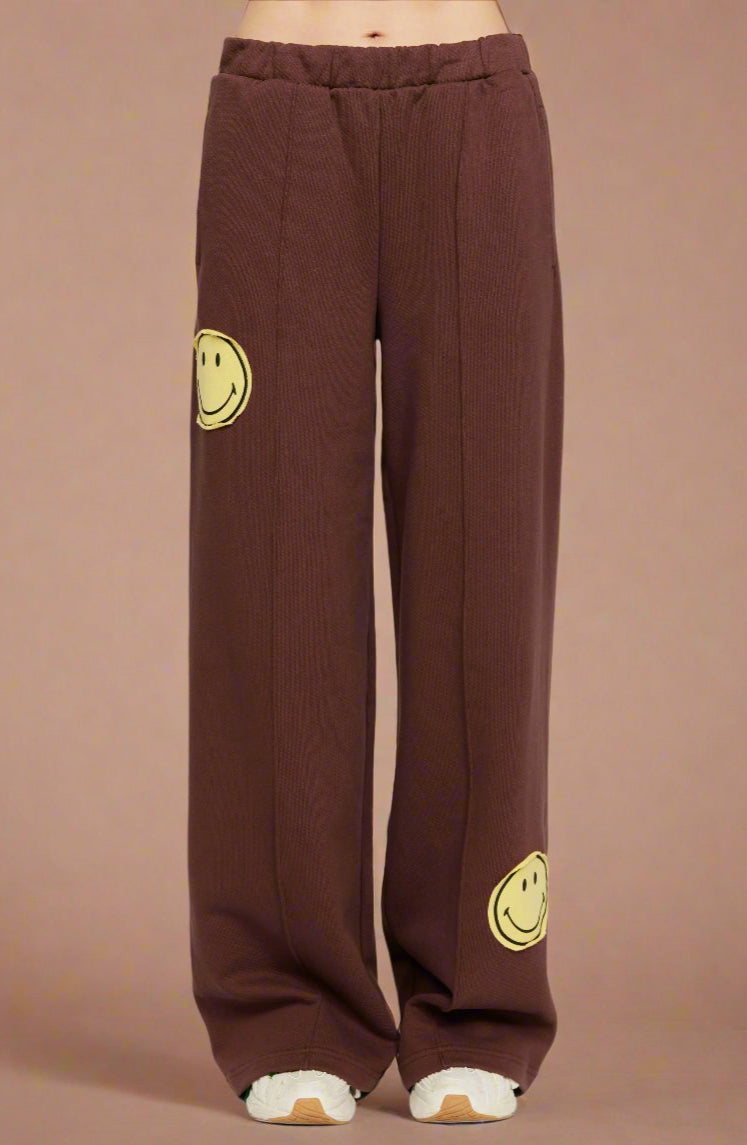 Samii Ryan Smiley® Straight Leg Jogger Pants Jogger Bottoms by Samii Ryan as seen on celebrities