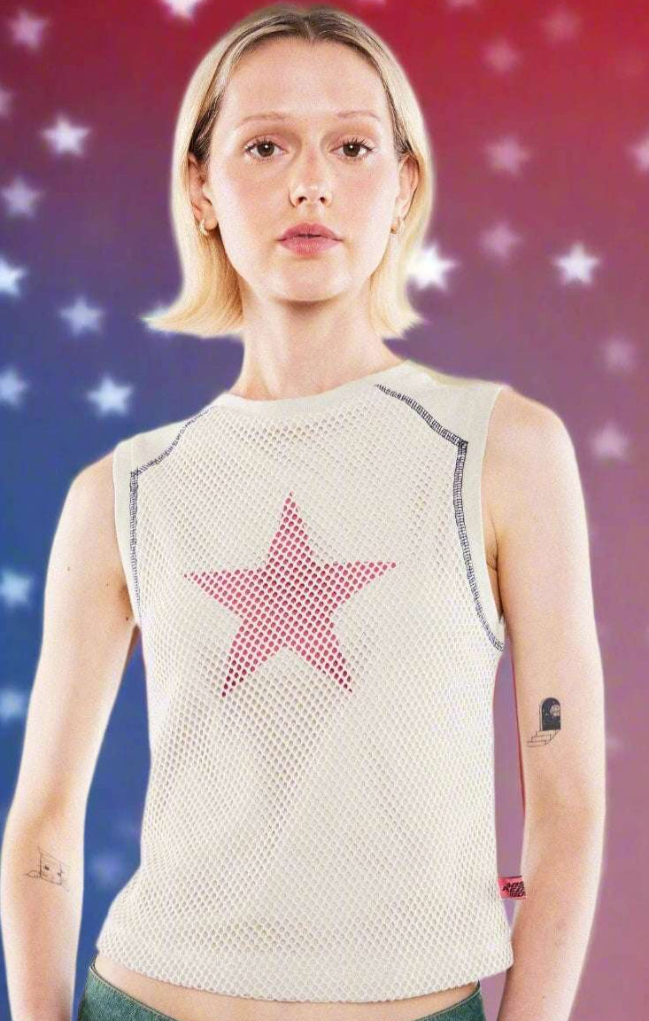 Basic Pleasure Mode Hayley Star Tank Top Tank Top by Basic Pleasure Mode as seen on celebrities