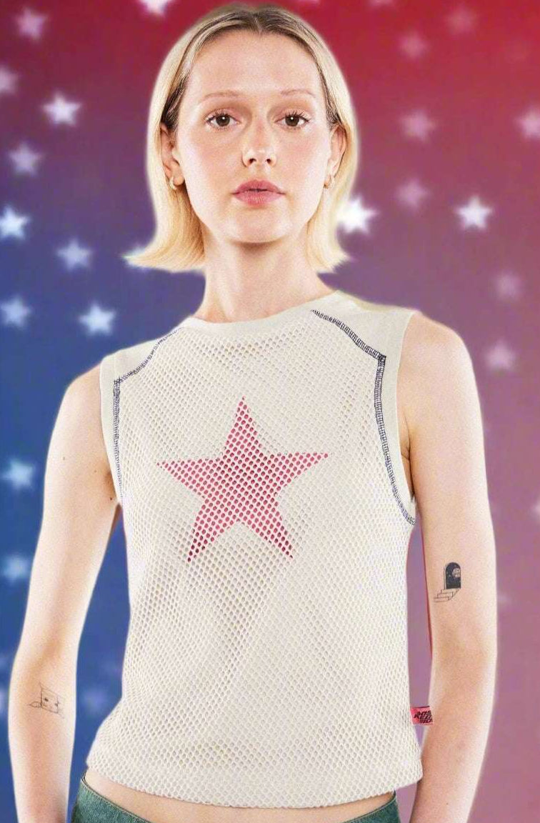 Basic Pleasure Mode Hayley Star Tank Top Tank Top by Basic Pleasure Mode as seen on celebrities