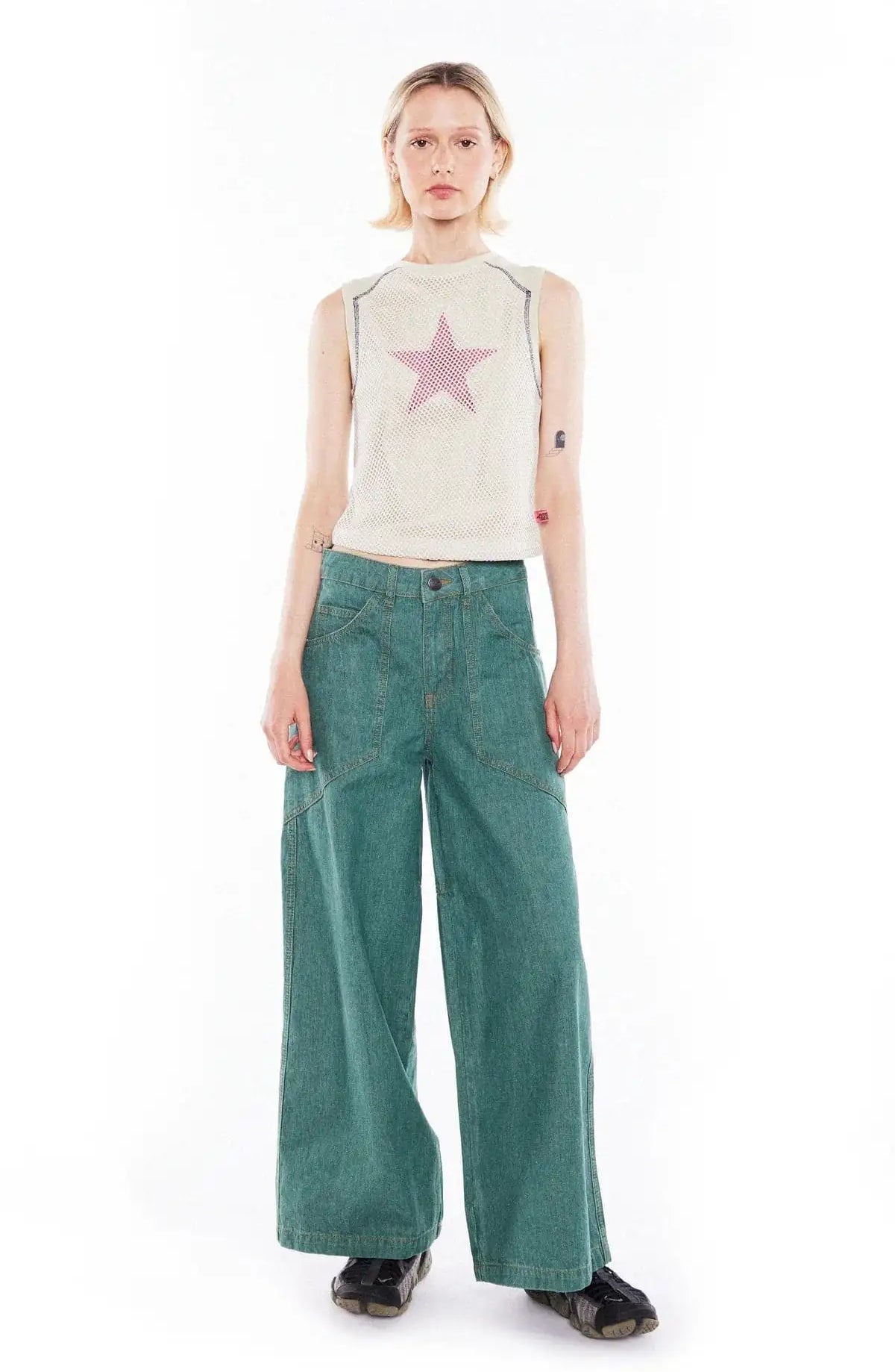 Basic Pleasure Mode Hayley Star Tank Top Tank Top by Basic Pleasure Mode as seen on celebrities