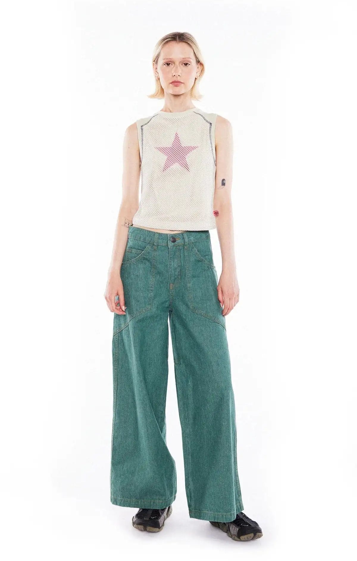 Basic Pleasure Mode Hayley Star Tank Top Tank Top by Basic Pleasure Mode as seen on celebrities