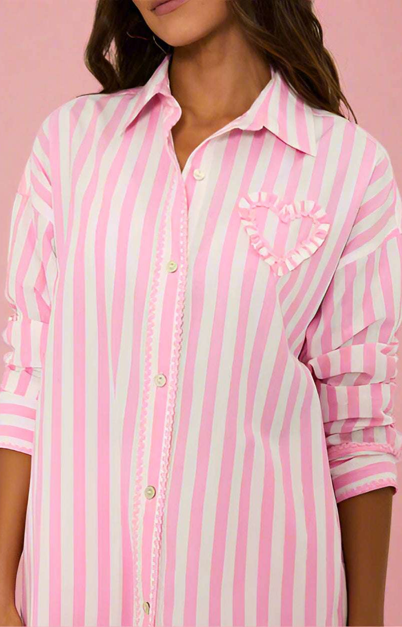 Beach Riot Cassidy Prism Pink Blouse Shirt by Beach Riot as seen on celebrities