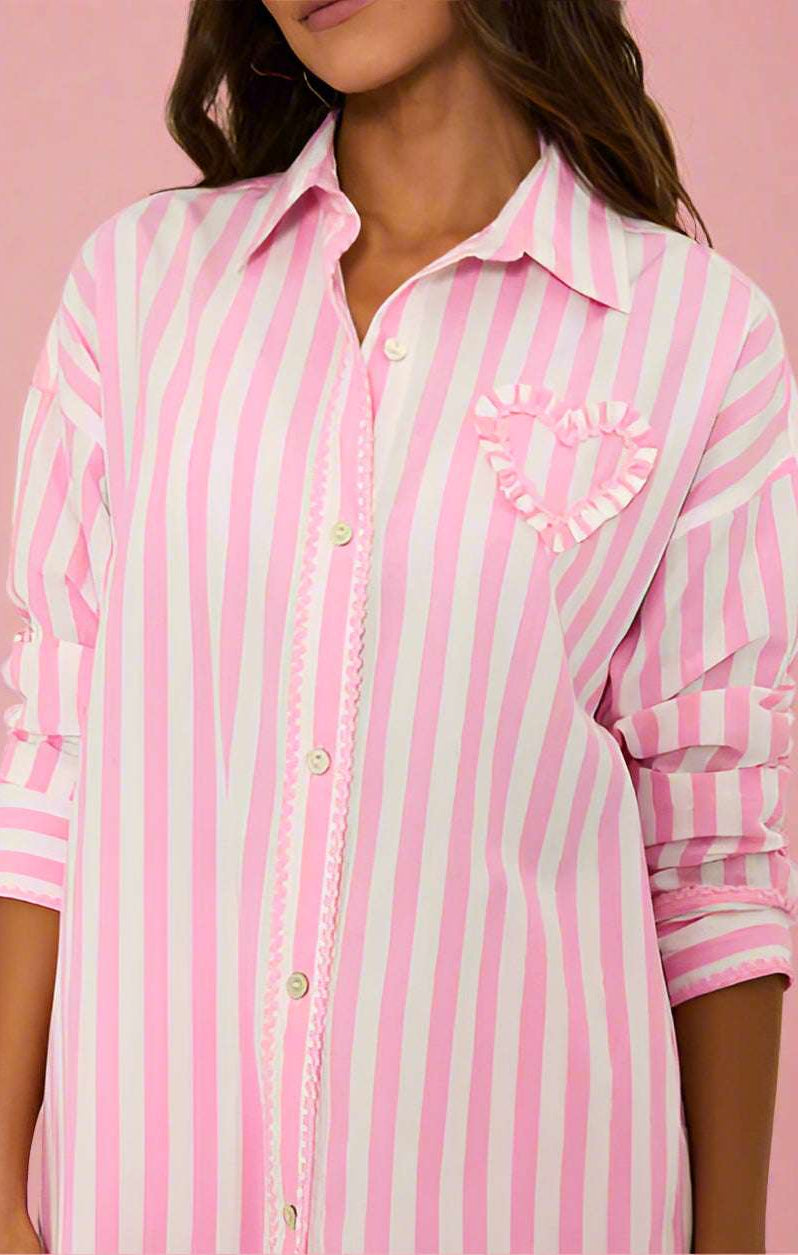 Beach Riot Cassidy Prism Pink Blouse Shirt by Beach Riot as seen on celebrities