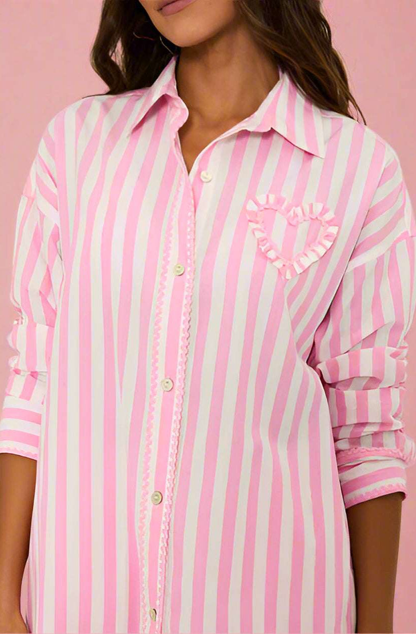 Beach Riot Cassidy Prism Pink Blouse Shirt by Beach Riot as seen on celebrities