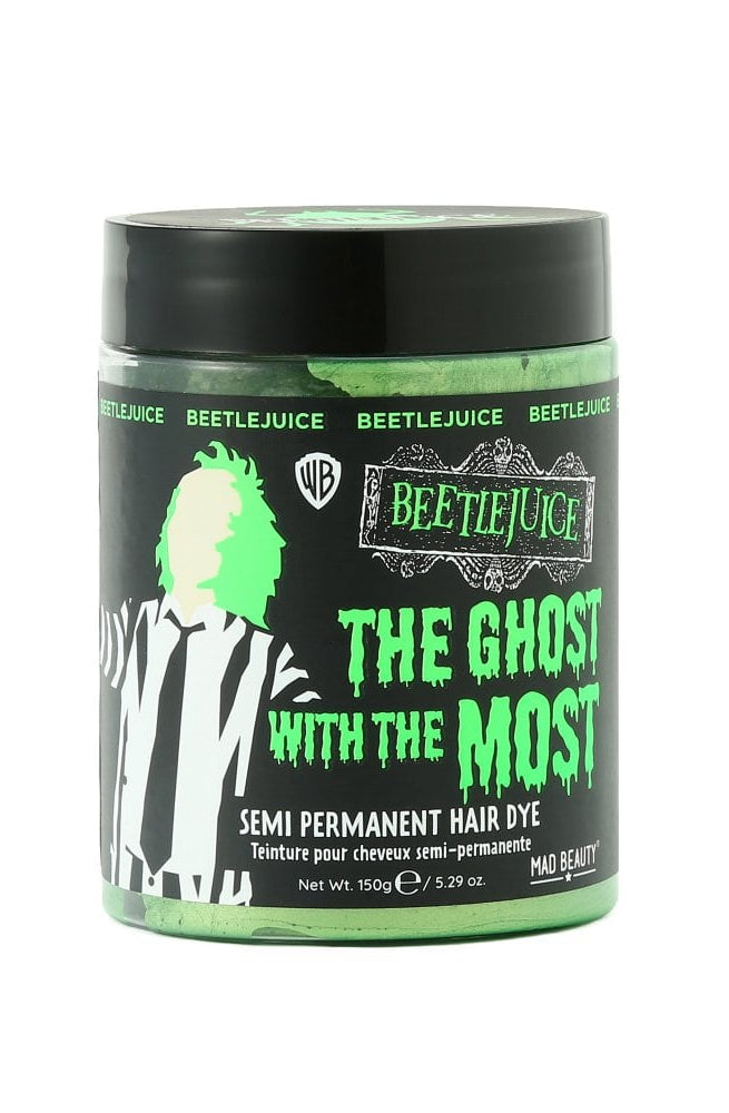 Beetlejuice Green Hair Colour Hair Dye by Mad Beauty as seen on celebrities