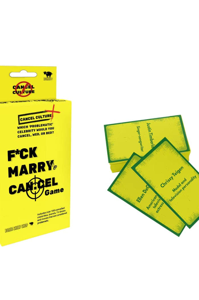 Bored Sheep F**K Marry Cancel Game Game by Bored Sheep as seen on celebrities