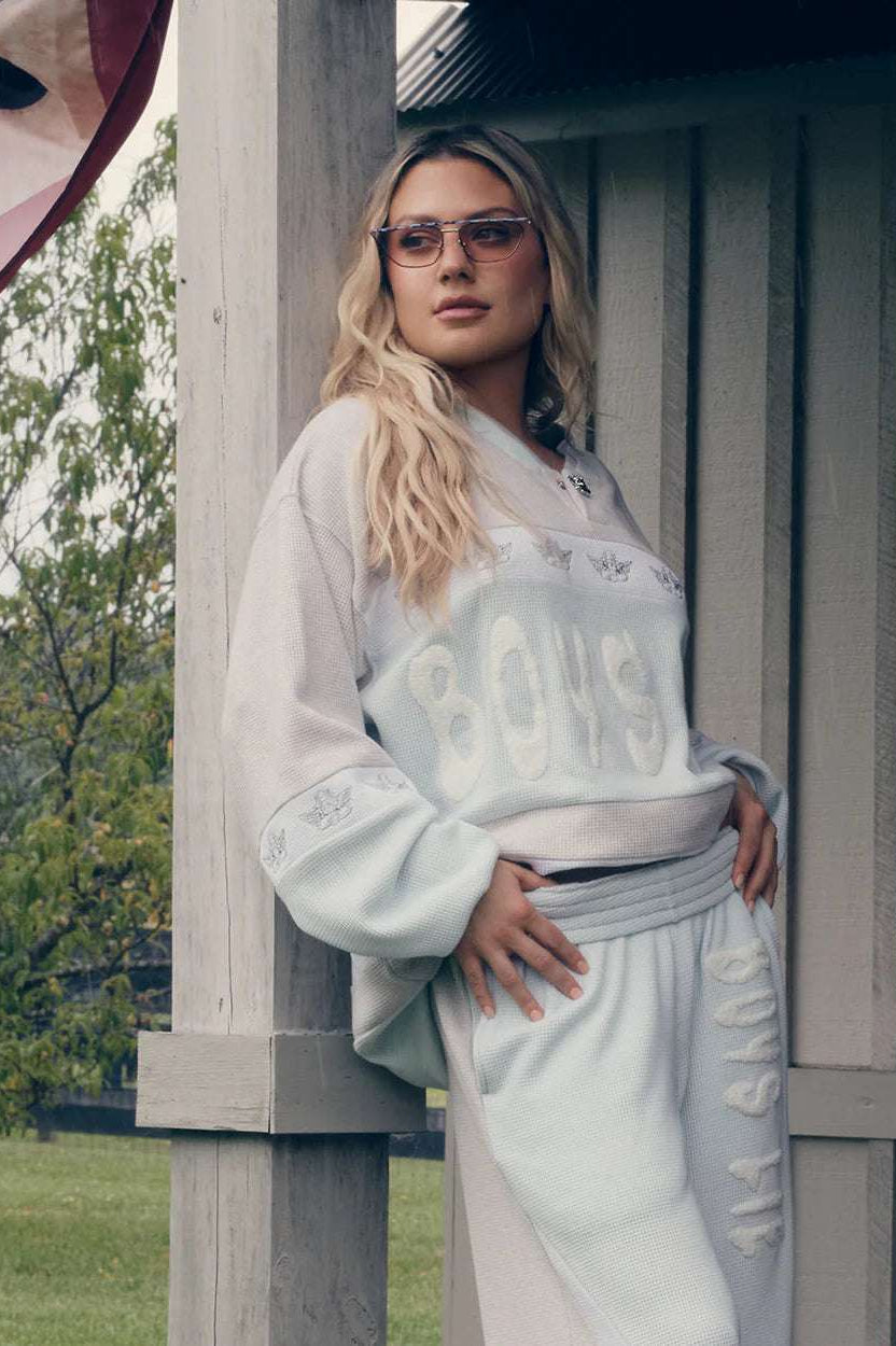 Boys Lie Blue Private School Rider Crewneck