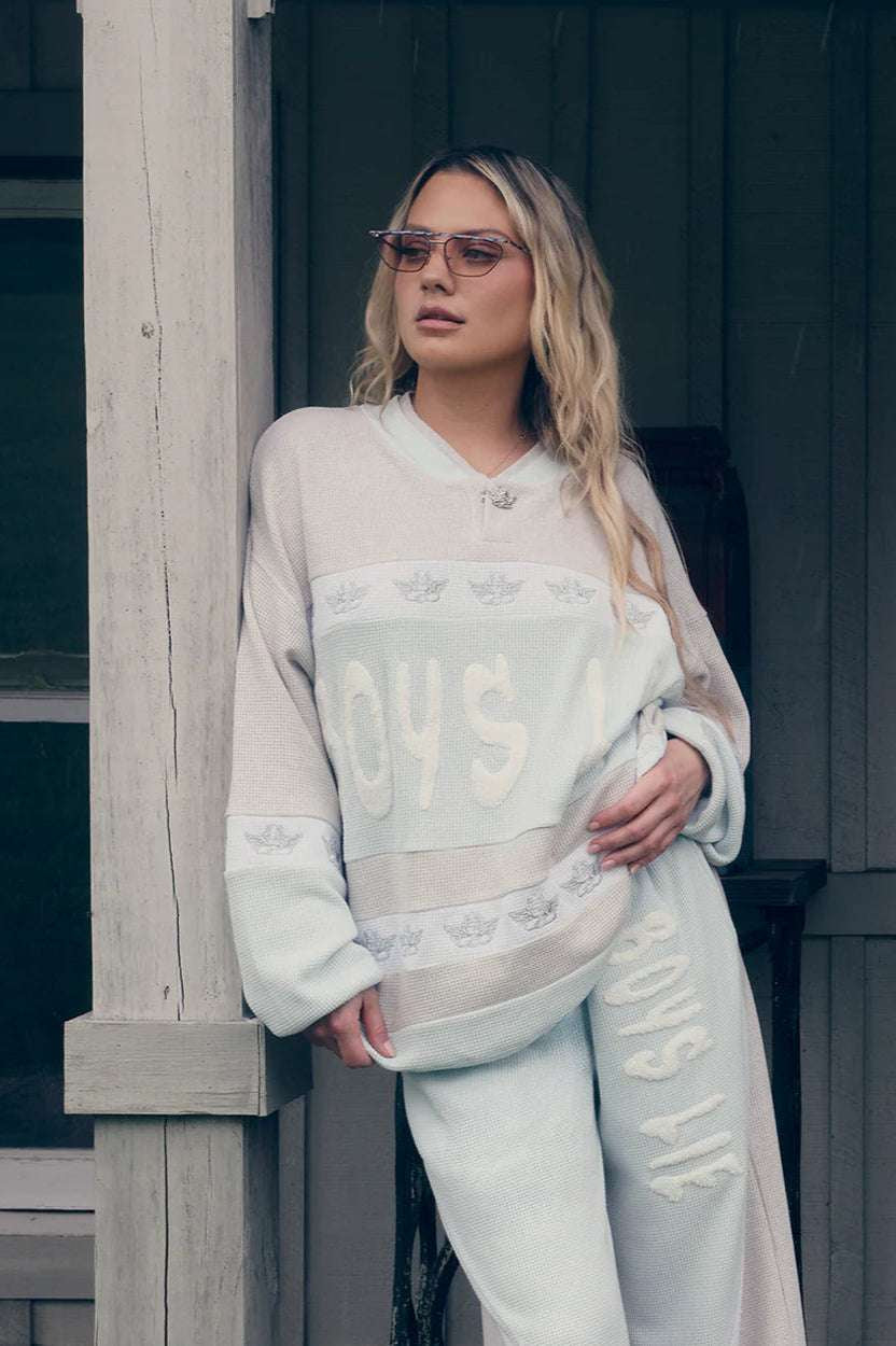 Boys Lie Blue Private School Rider Crewneck