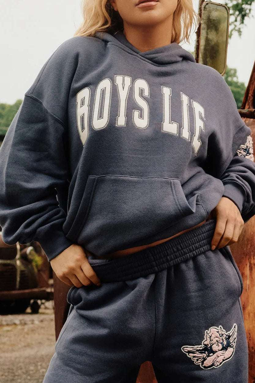 Boys Lie In Too Deep Racer Hoodie