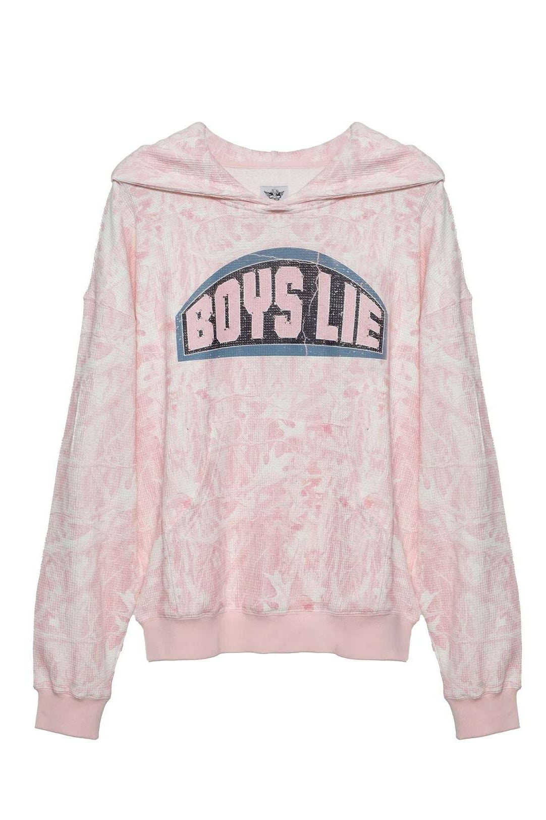 Boys Lie Let Love Guide My Way Rhinestone Racer Hoodie