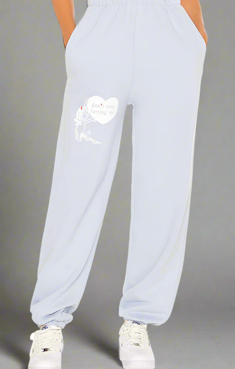 Boys Lie Dont Stop Loving Me Sweatpants Sweatpants by Boys Lie as seen on celebrities