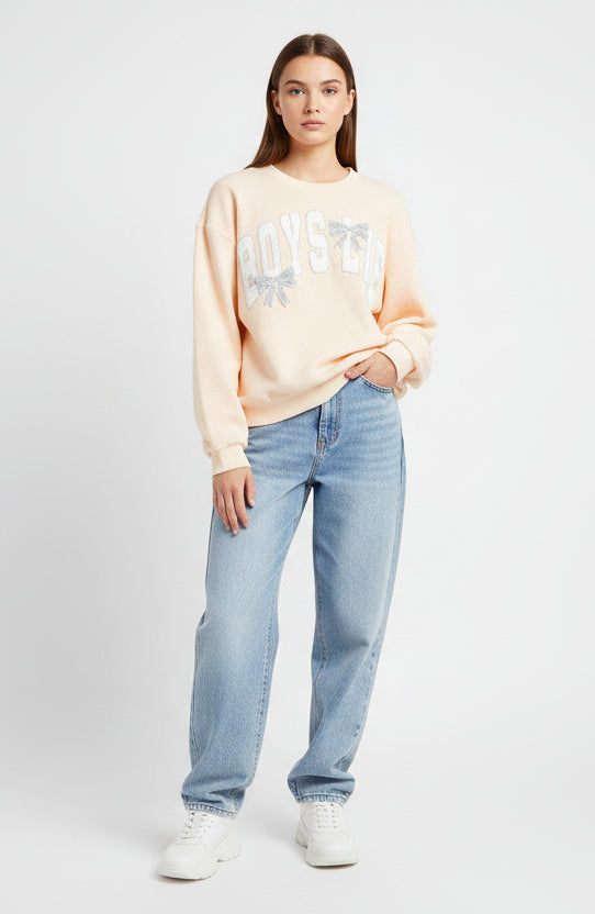 Boys Lie Sunshine & Rainbows Kara Crewneck Sweater