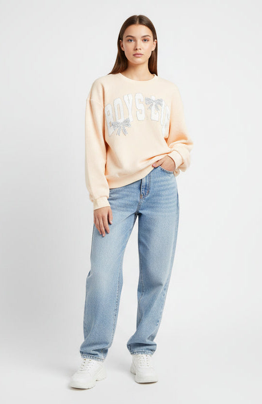 Boys Lie Sunshine & Rainbows Kara Crewneck Sweater