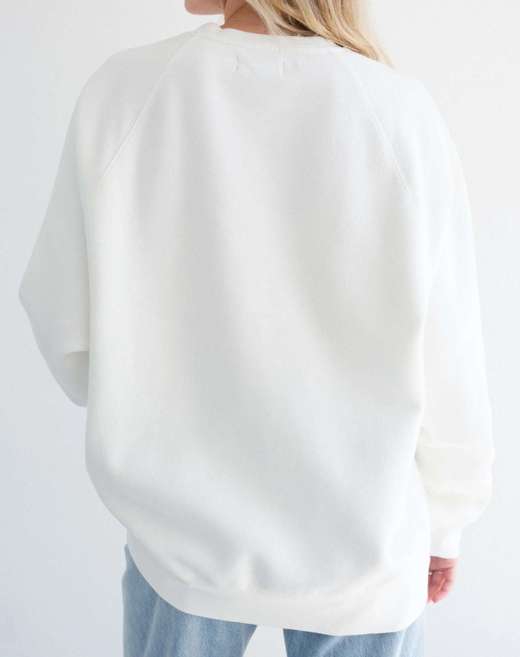 Brunette The Label "Blonde" Varsity Hair Colour Not Your Boyfriend's Crew Sweater